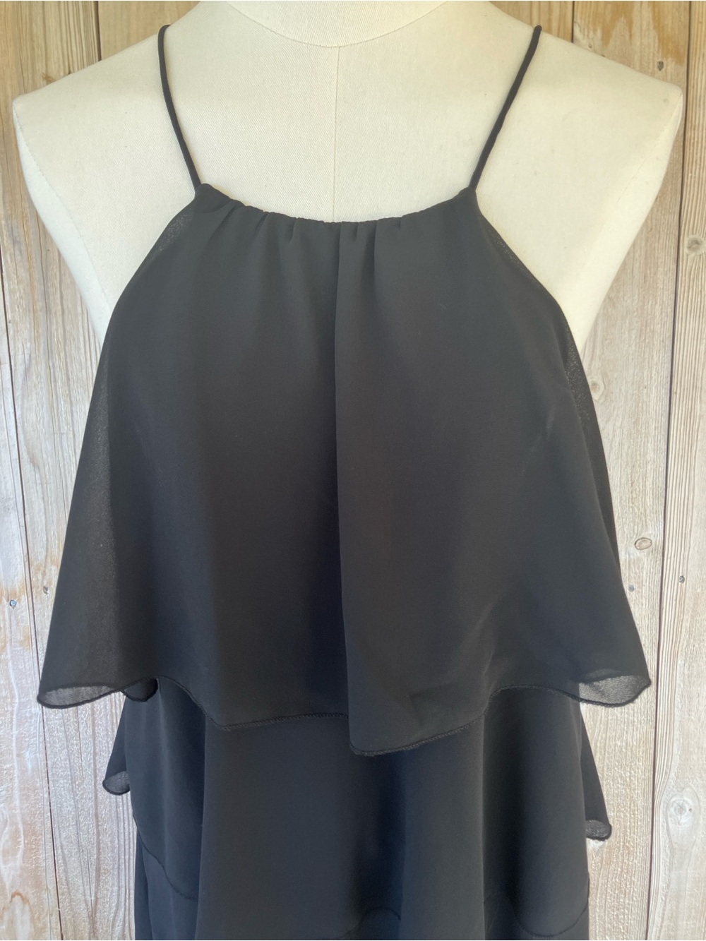 HYFVE Black Tiered Ruffle Prom Dress - Picture 2 of 6